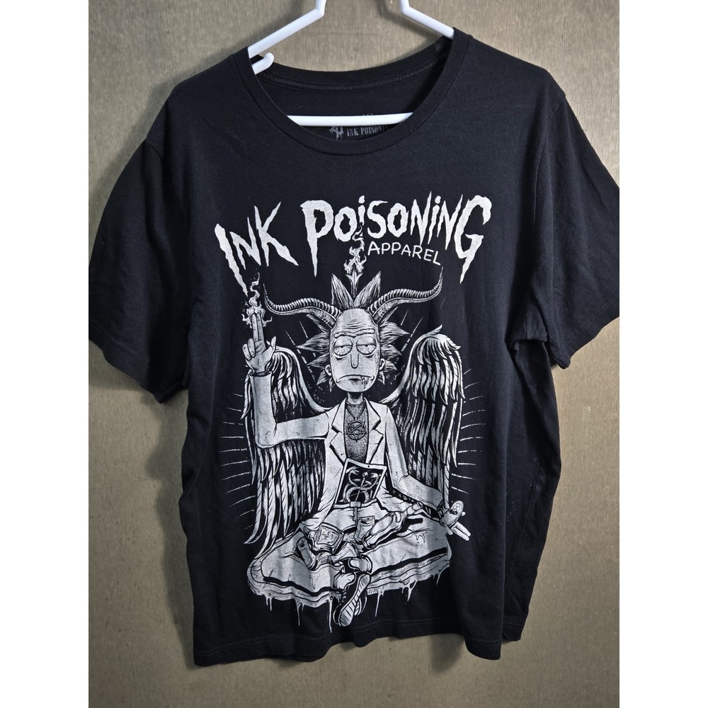 Ink Poisoning Apparel Rick Graphic T Shirt XL Black Gothic Horror Tee